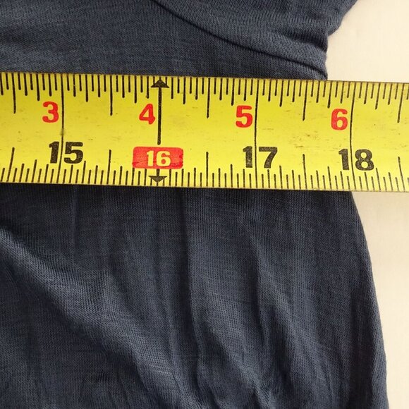 Signature Studio Cold Shoulder Navy Blue Shift Dress Women Size M High Neck Lace - Picture 8 of 9